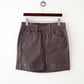 contrast stitching denim skirt