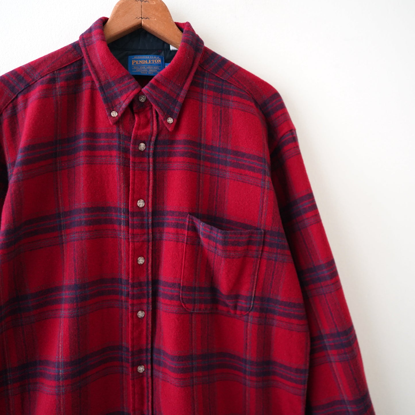 90s PENDLETON wool check shirt