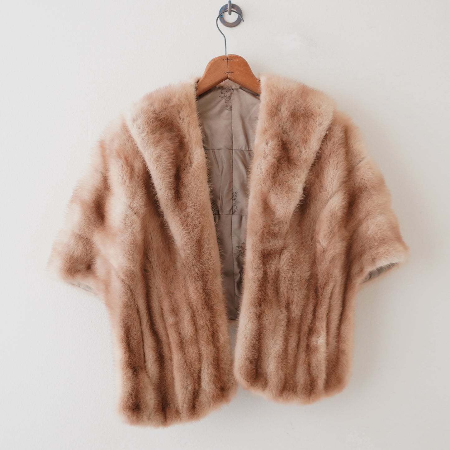 mink fur shawl jacket