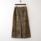 BRANDON THOMAS leather suede skirt