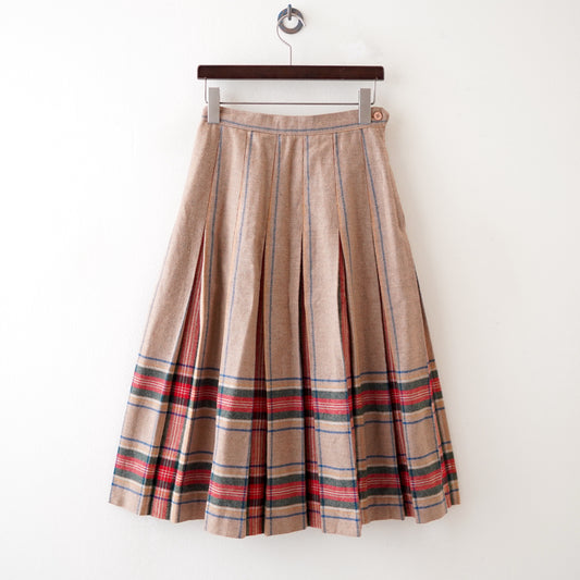 plaid pleated skirt