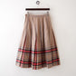 plaid pleated skirt