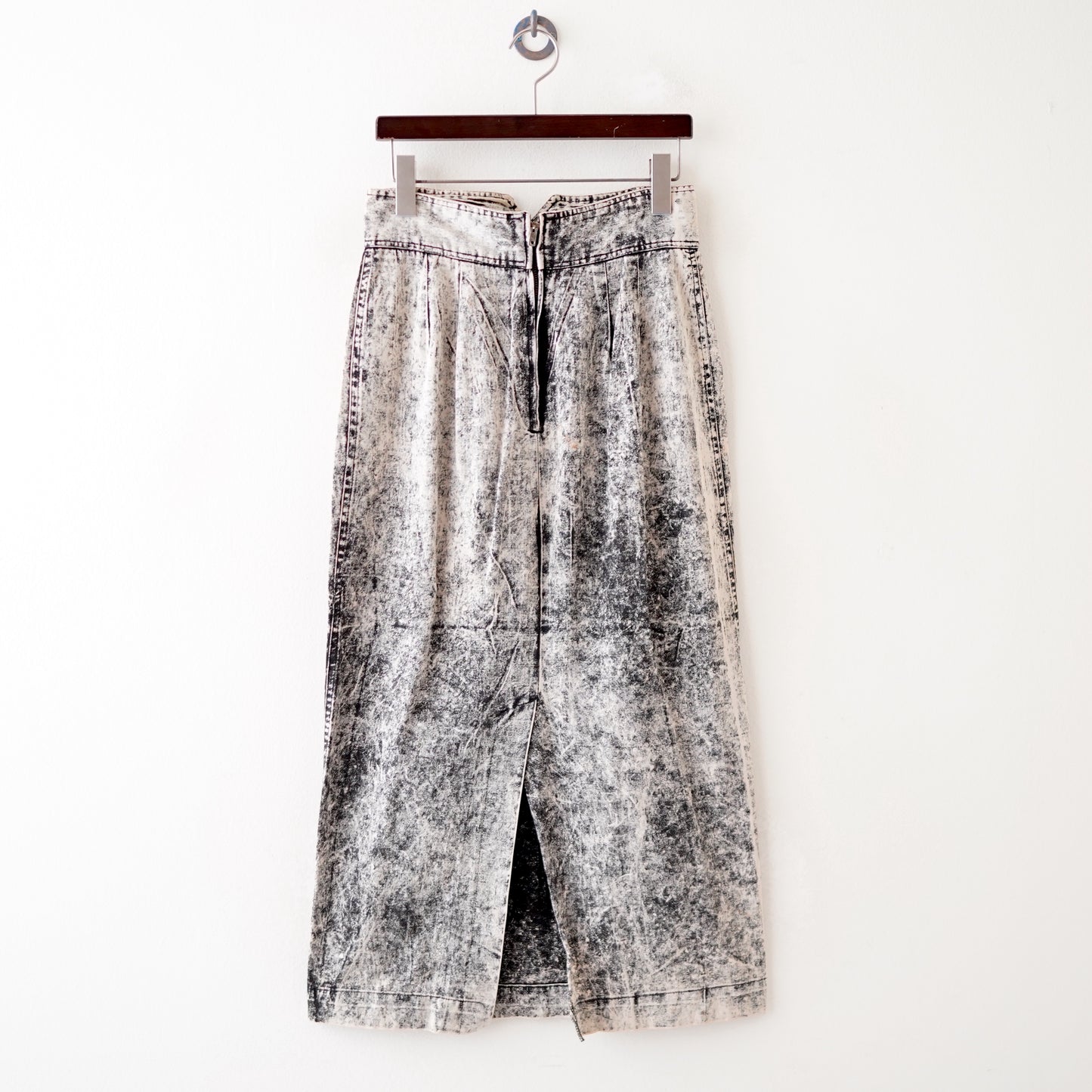 crash denim skirt