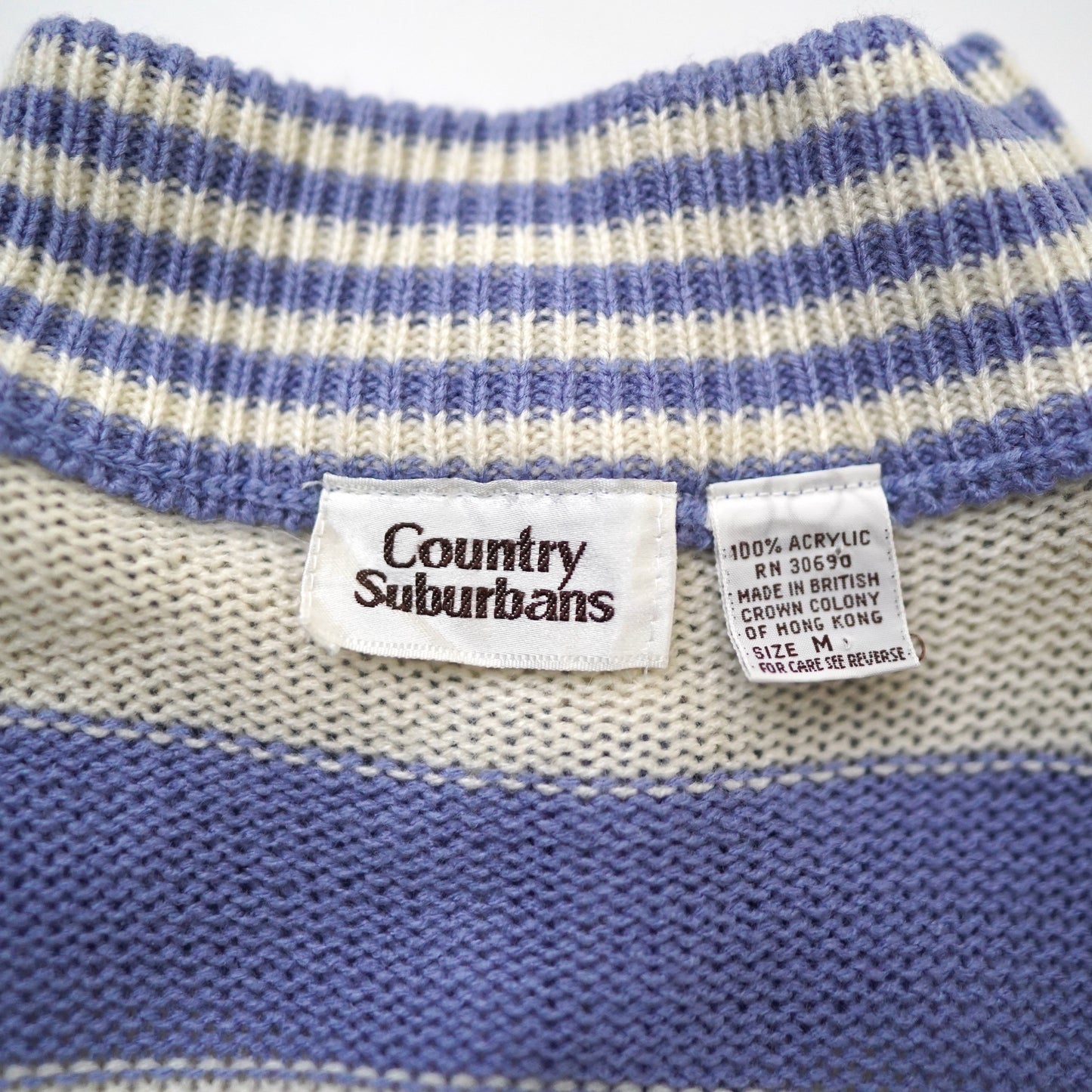 Country Suburbans knit border vest