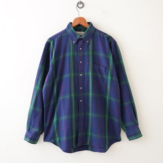 80s L.L.Bean flannel check shirt