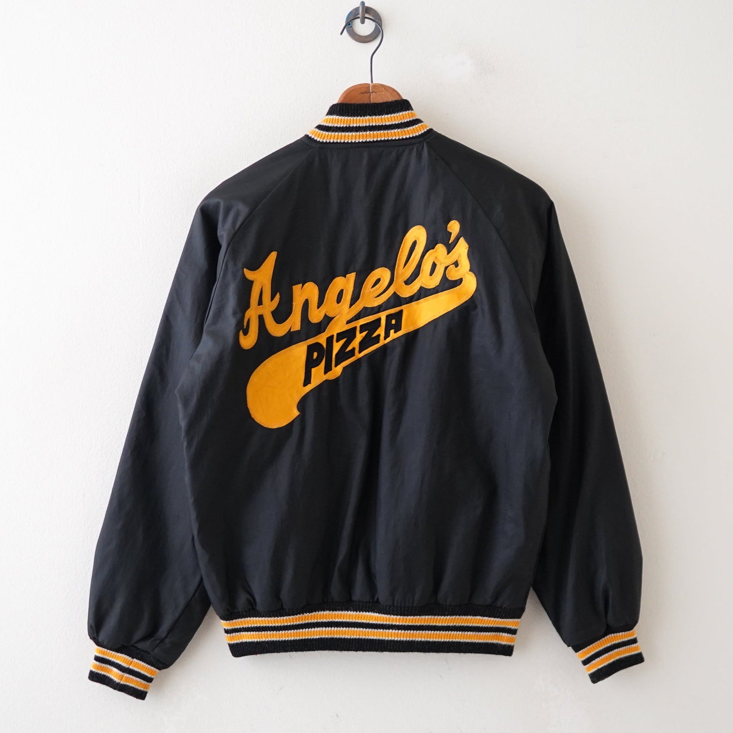 angelo's pizza nylon jacket