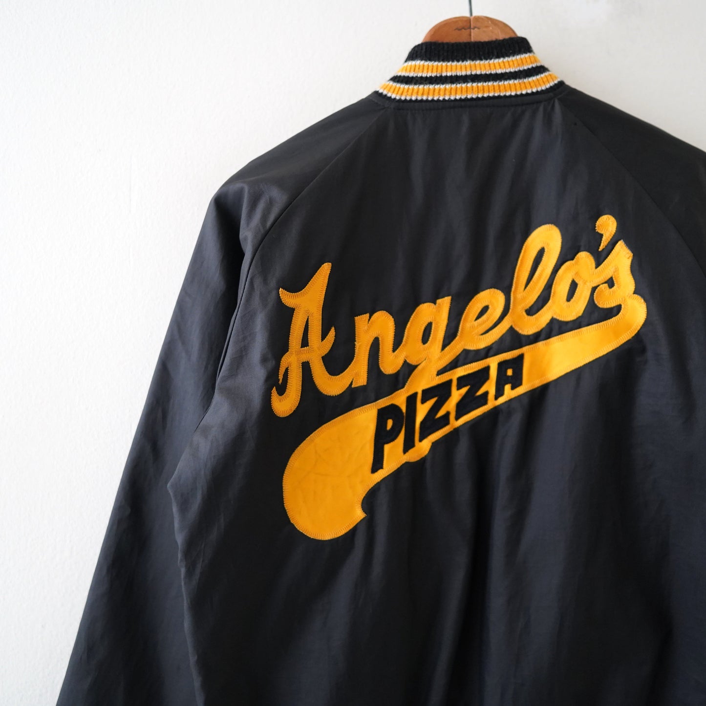 angelo's pizza nylon jacket