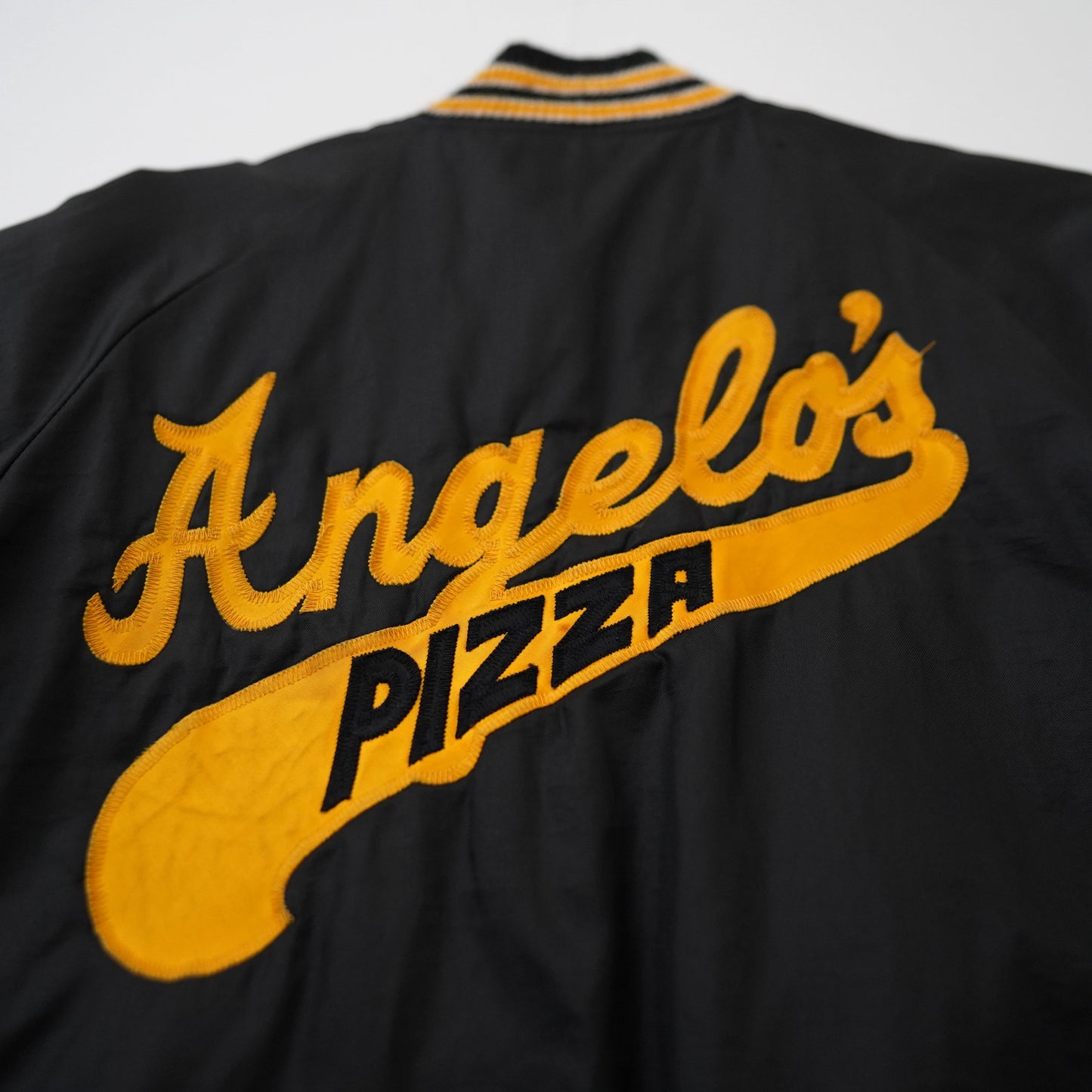angelo's pizza nylon jacket