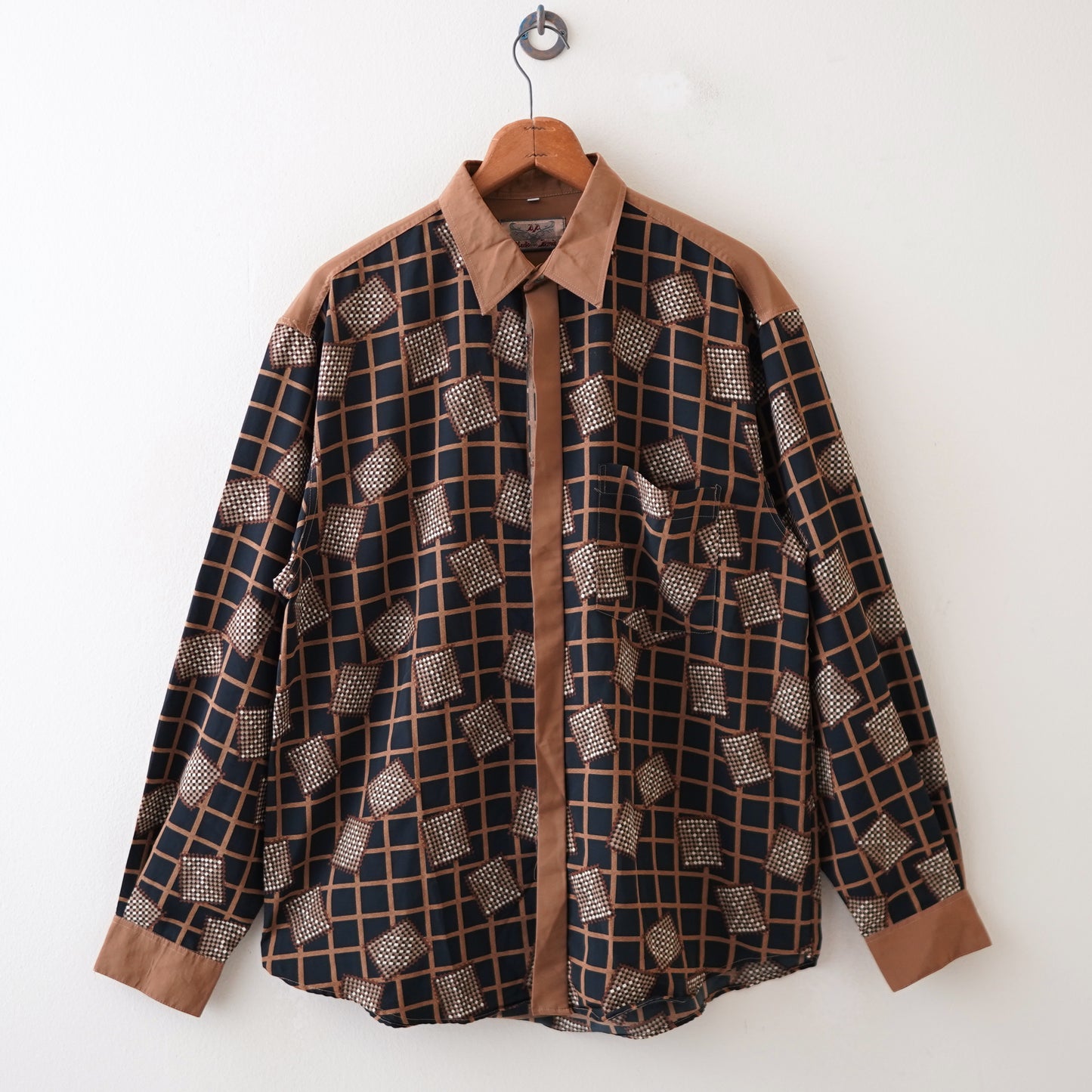 allent amis pattern long shirt