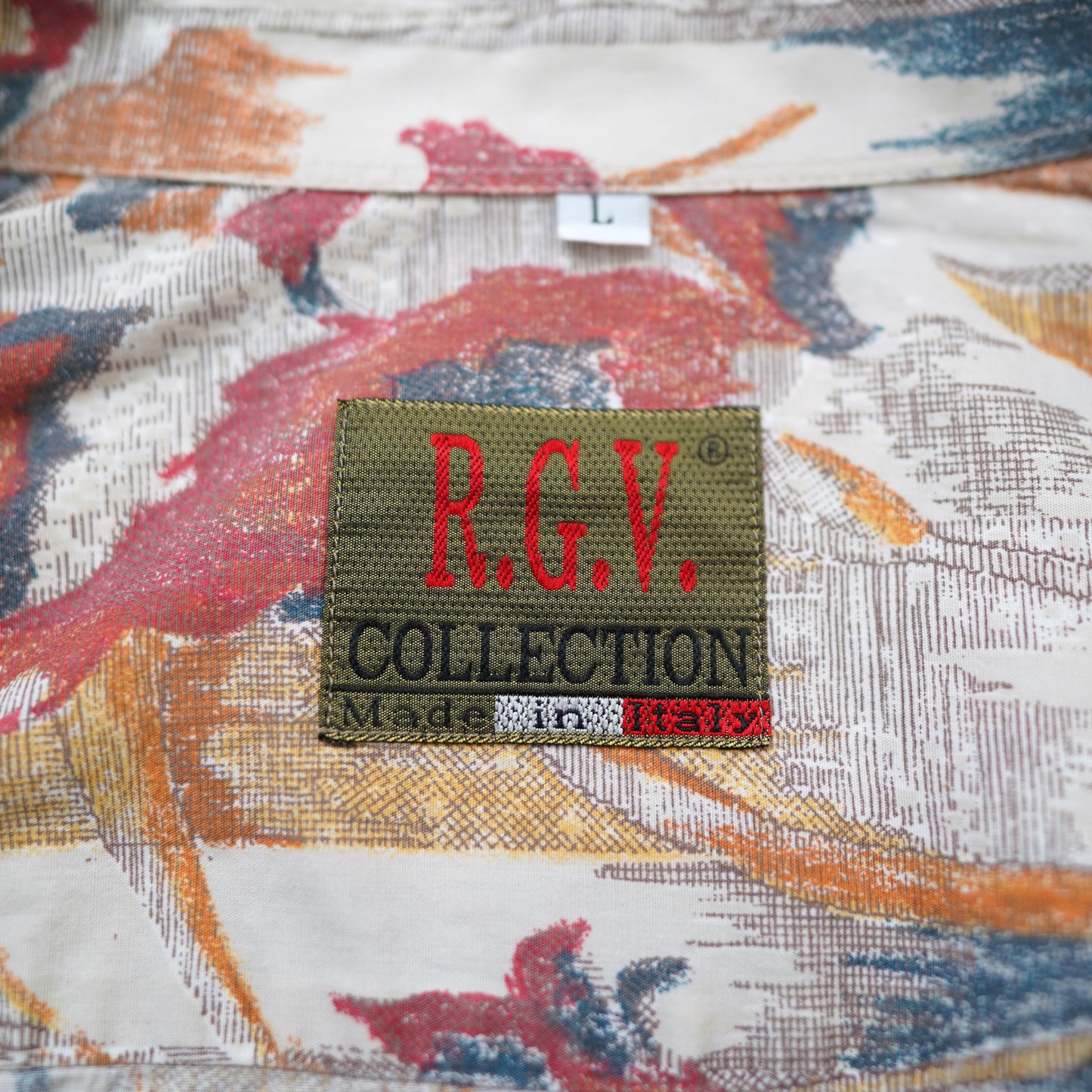 R.G.V.COLLECTION pattern shirt