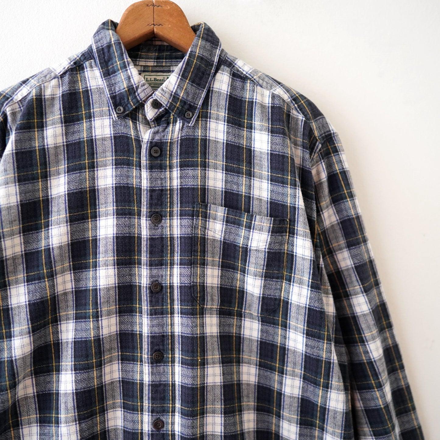 L.L.Bean plaid flannnal shirt