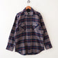 VIP flannel check long shirt