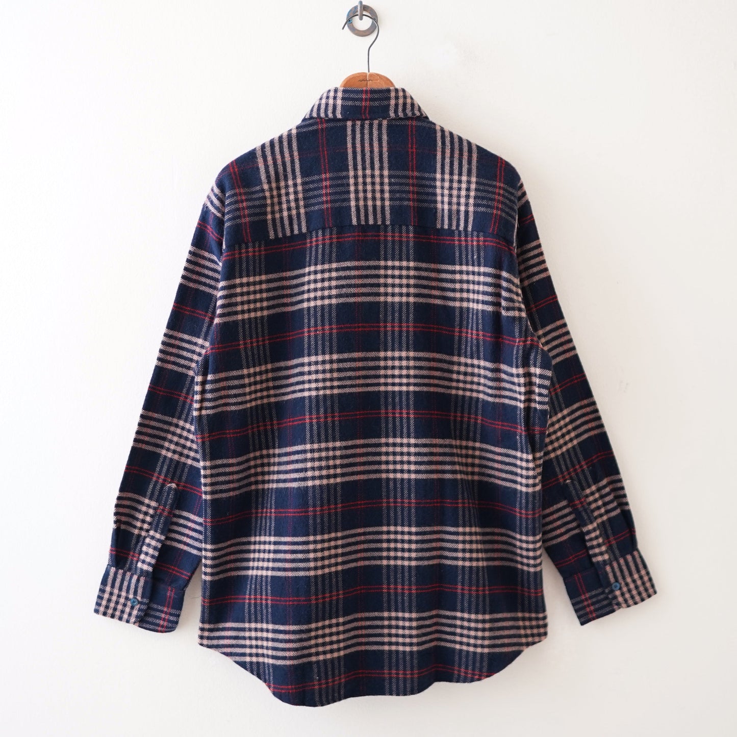 VIP flannel check long shirt