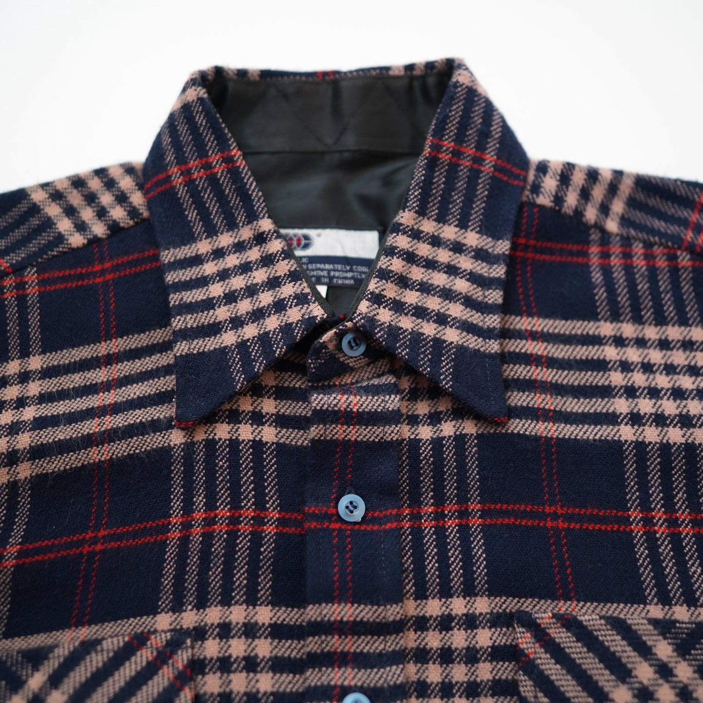 VIP flannel check long shirt