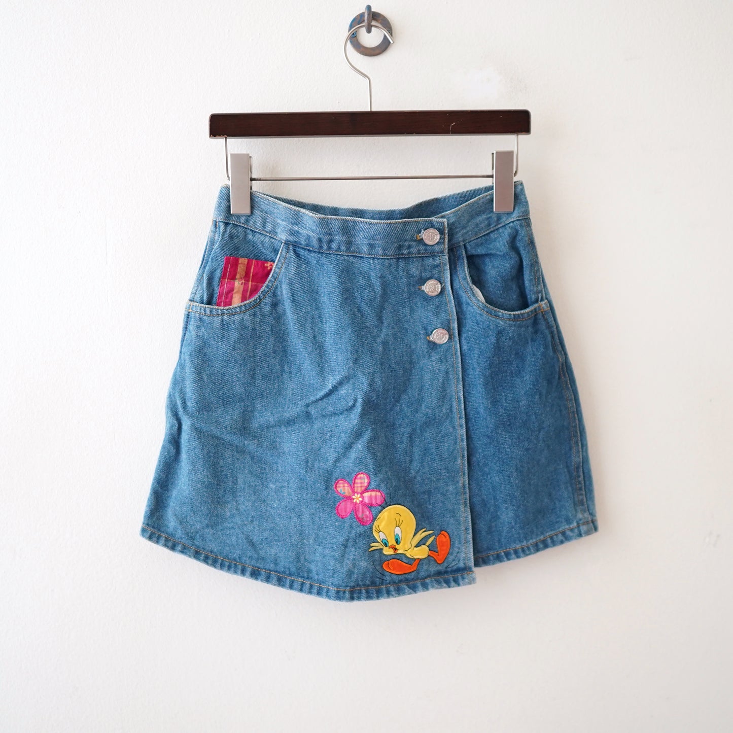 90s Warner Bros. tweety denim short pants