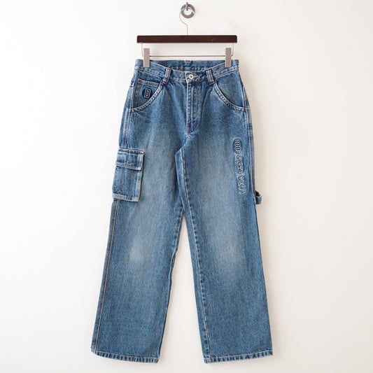 Wappen denim pants