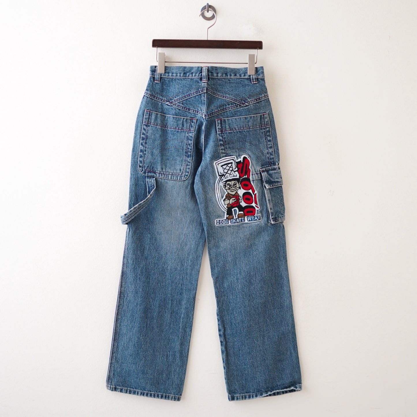 Wappen denim pants