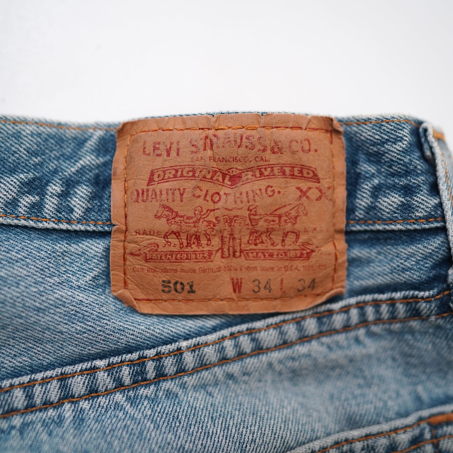 Levi's 501 ripped denim pants