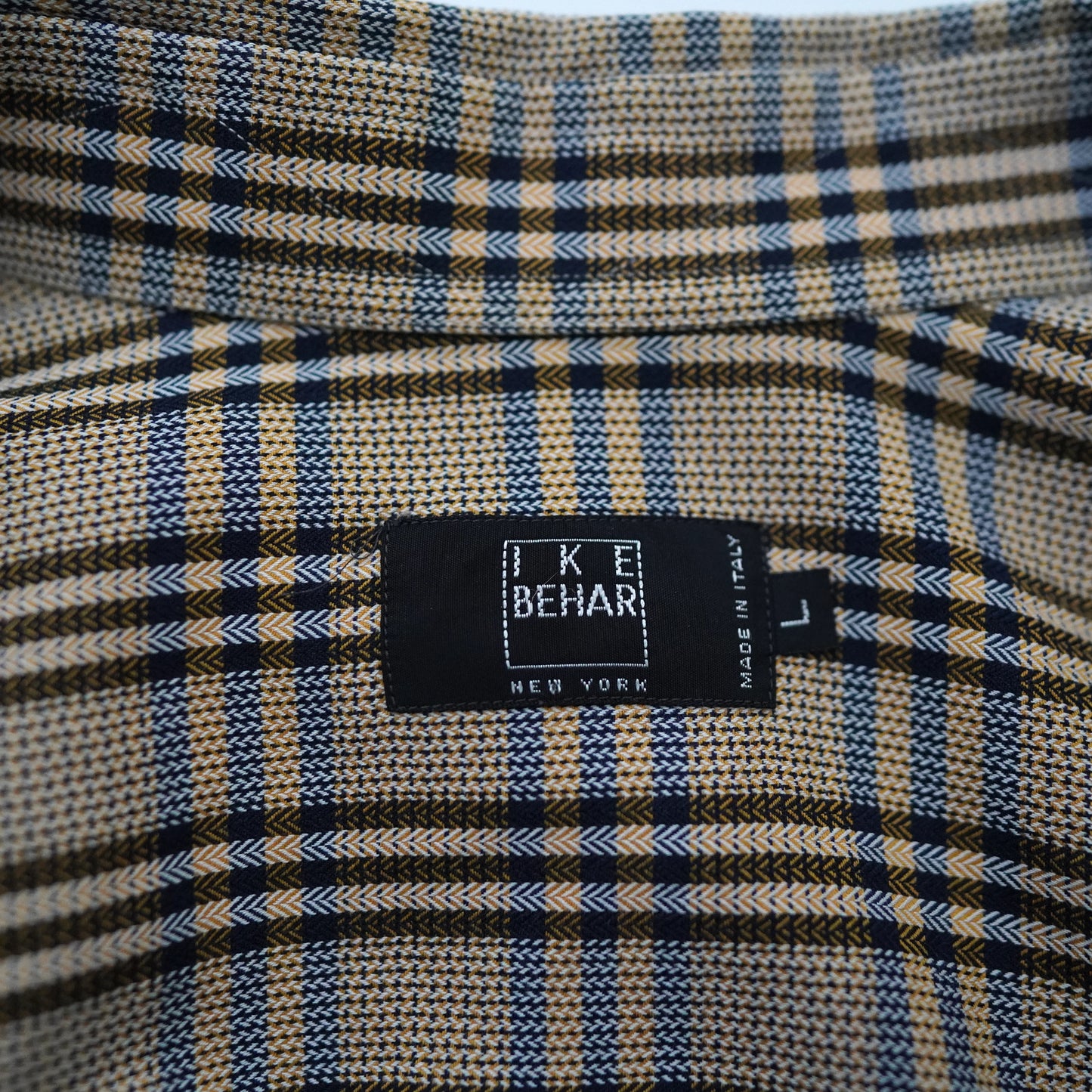 IKE BEHAR check shirt