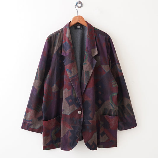 pattern tailored jacket