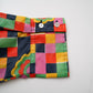 70s colorful nylon check shirt