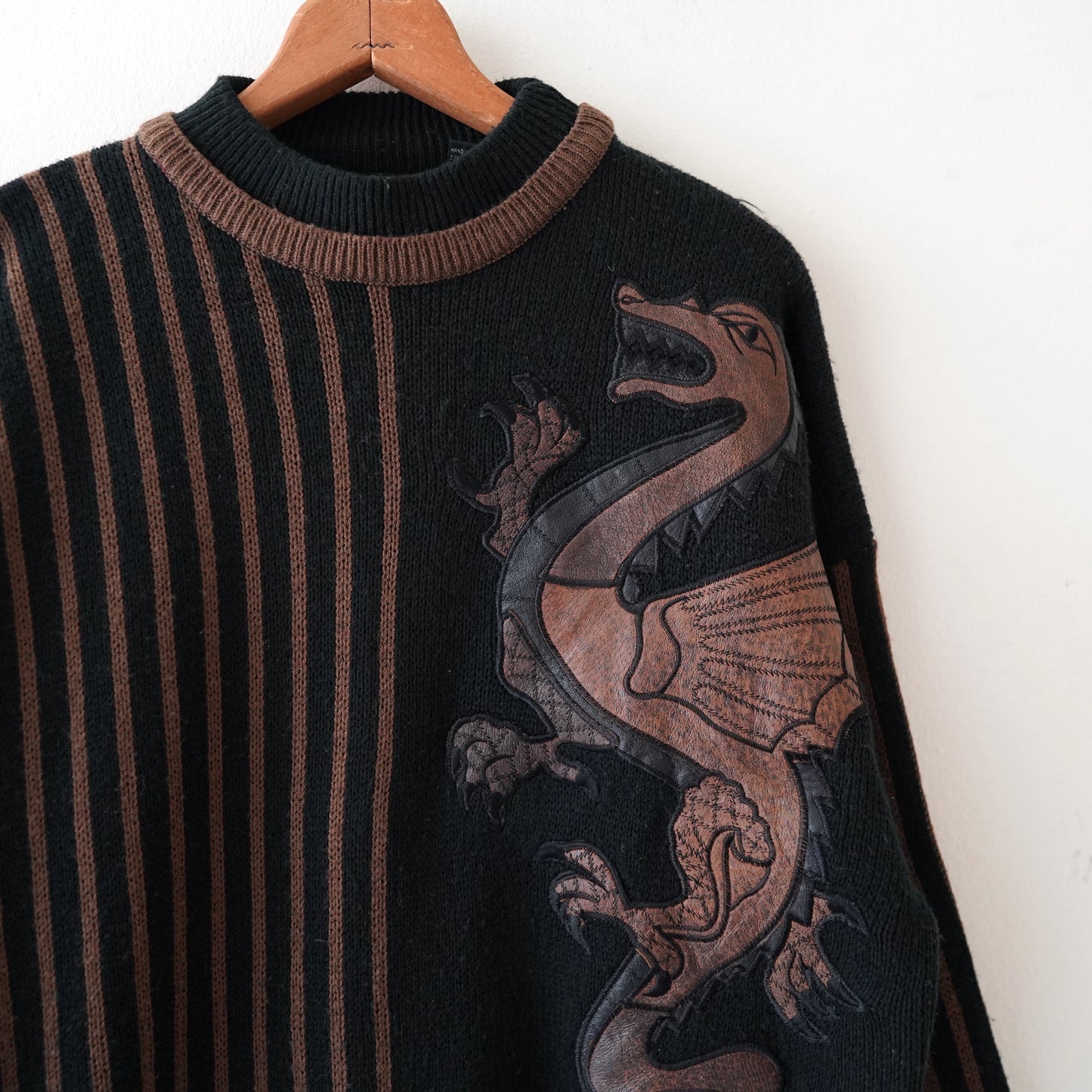 dragon striped sweater