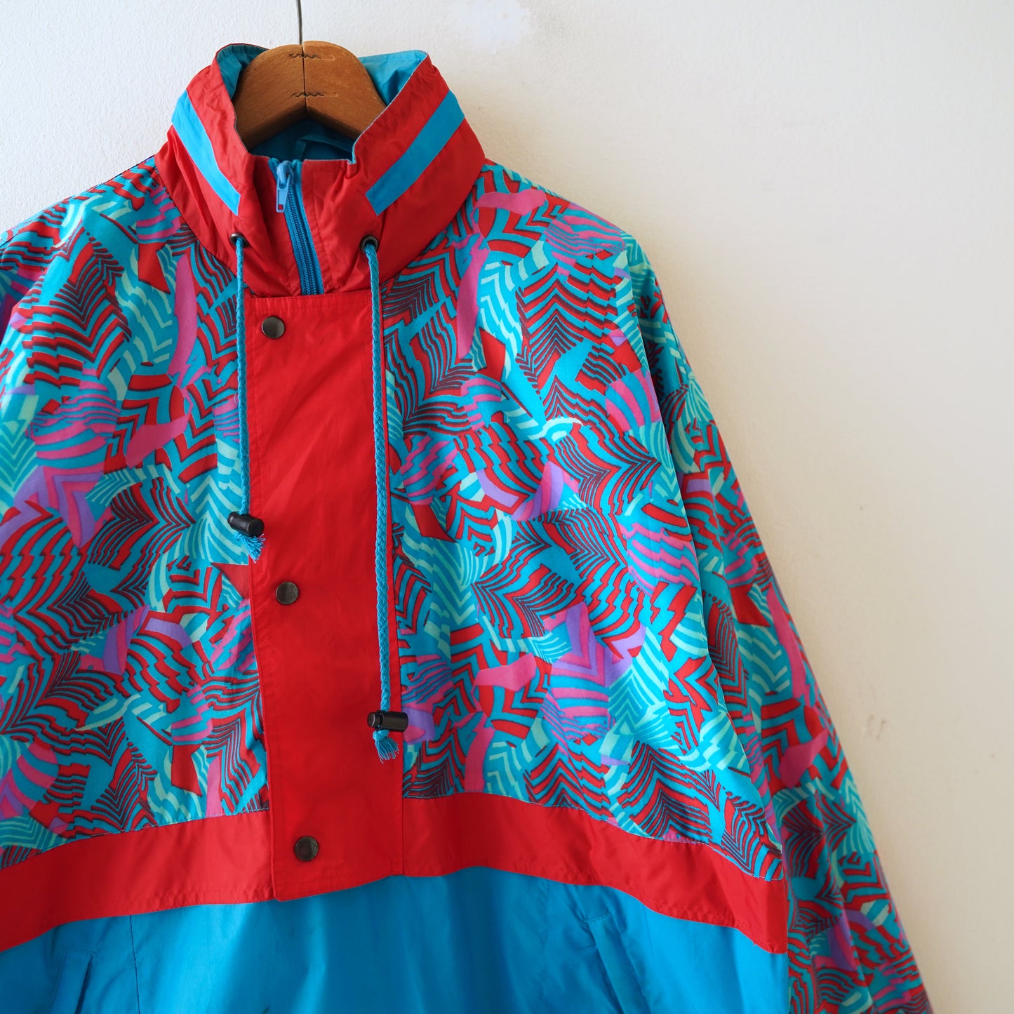 90s half zip nylon jacket