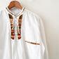 ethnic lace up shirt