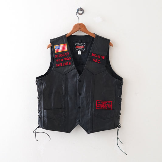 BIKER'S LEATHER STUFF leather vest