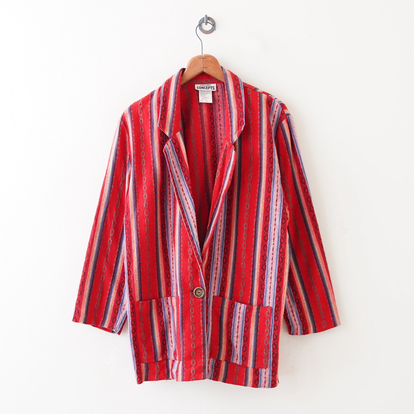 80s ethnic stripe jacket