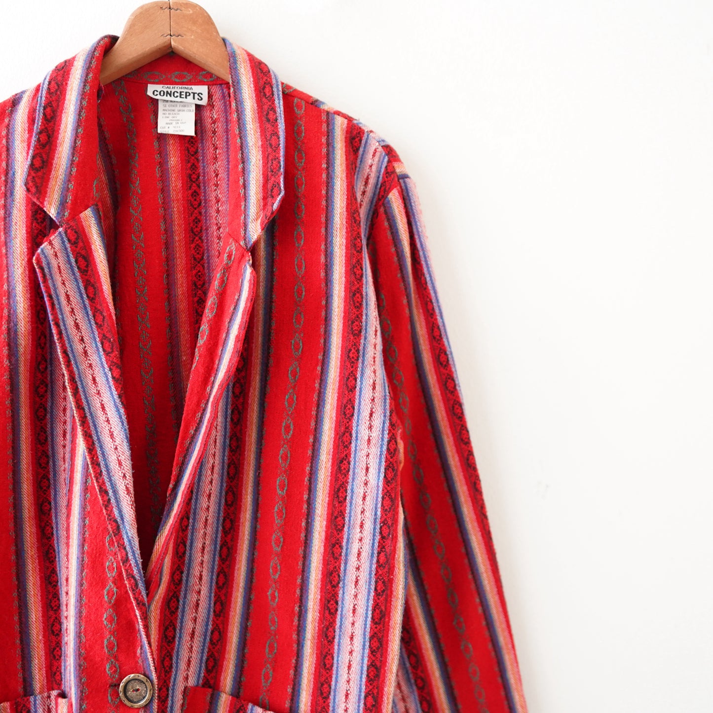 80s ethnic stripe jacket