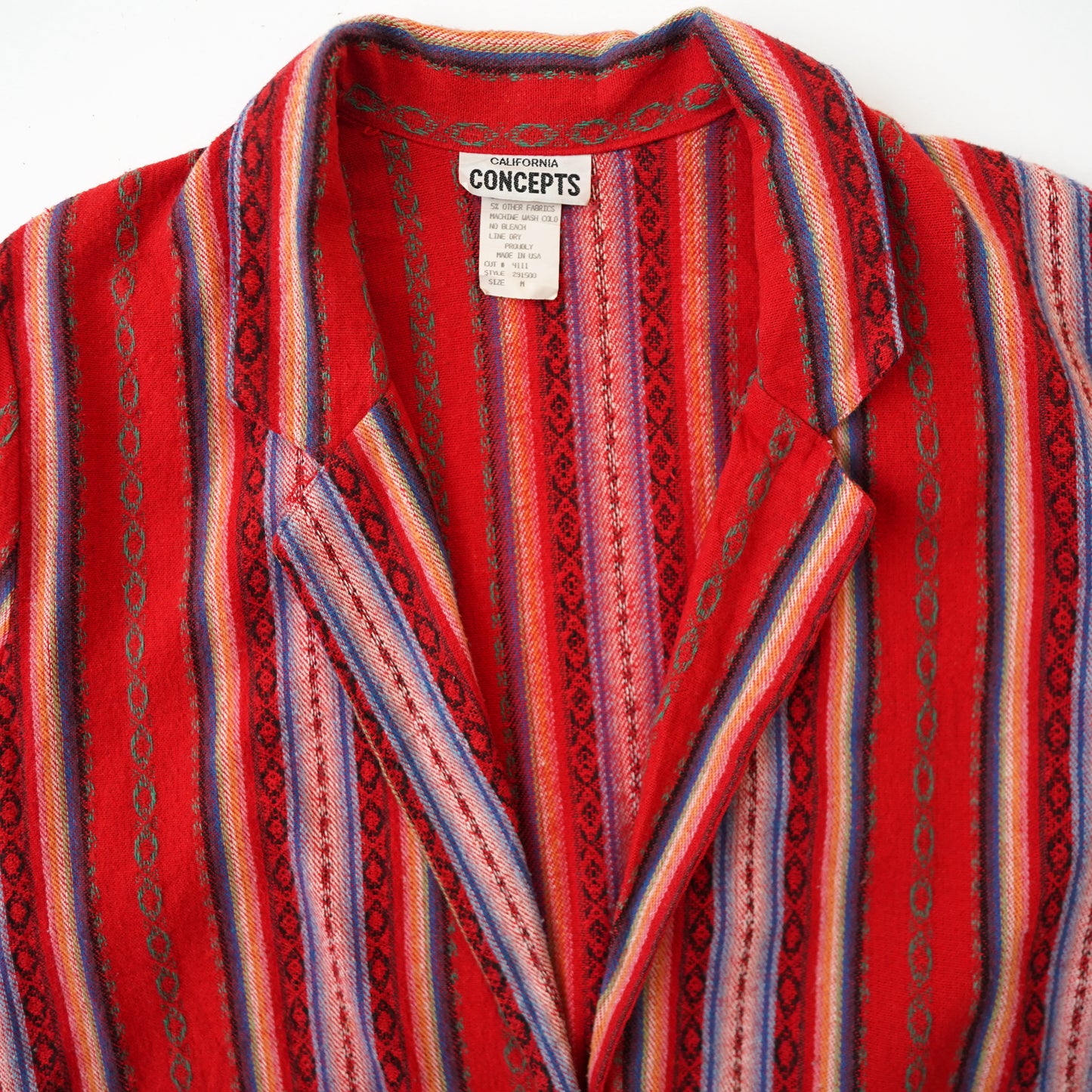 80s ethnic stripe jacket