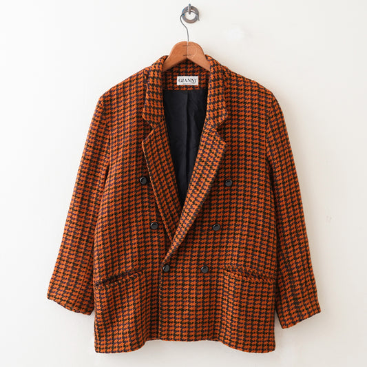 Houndstooth tailored jacket