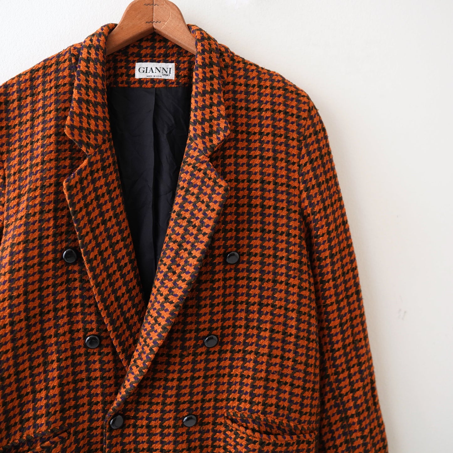 Houndstooth tailored jacket