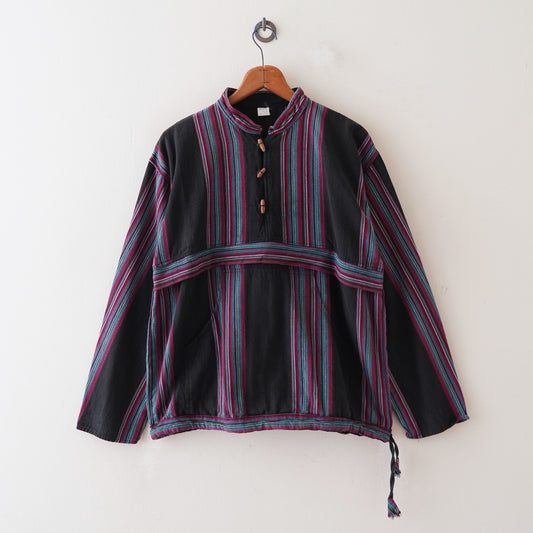 ethnic stripe knit jacket