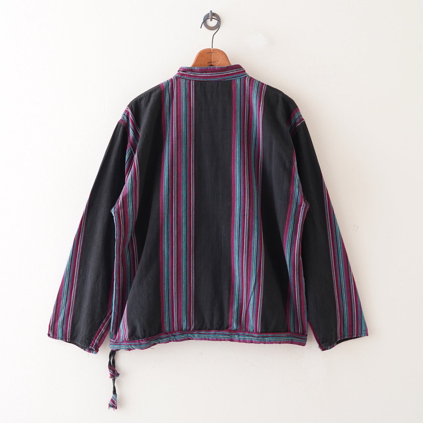 ethnic stripe knit jacket