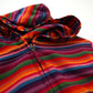 ethnic rainbow zip up hoodie