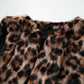 leopard fur vest