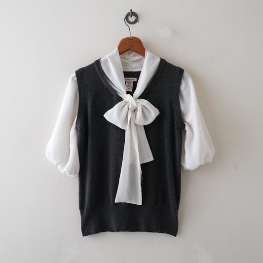 knit vest shirt