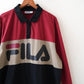 FILA 3color long polo shirt