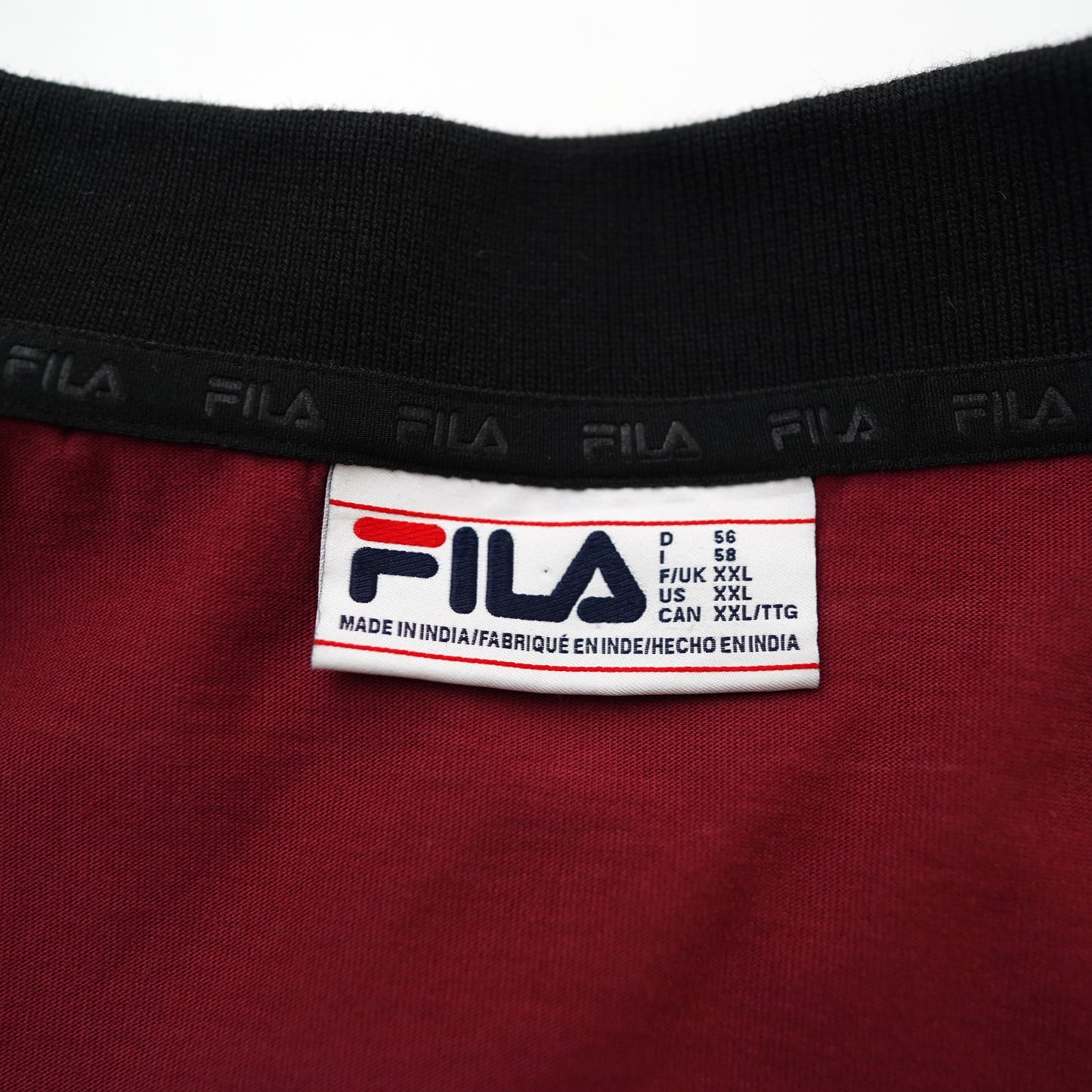 FILA 3color long polo shirt