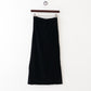 velvet slit skirt