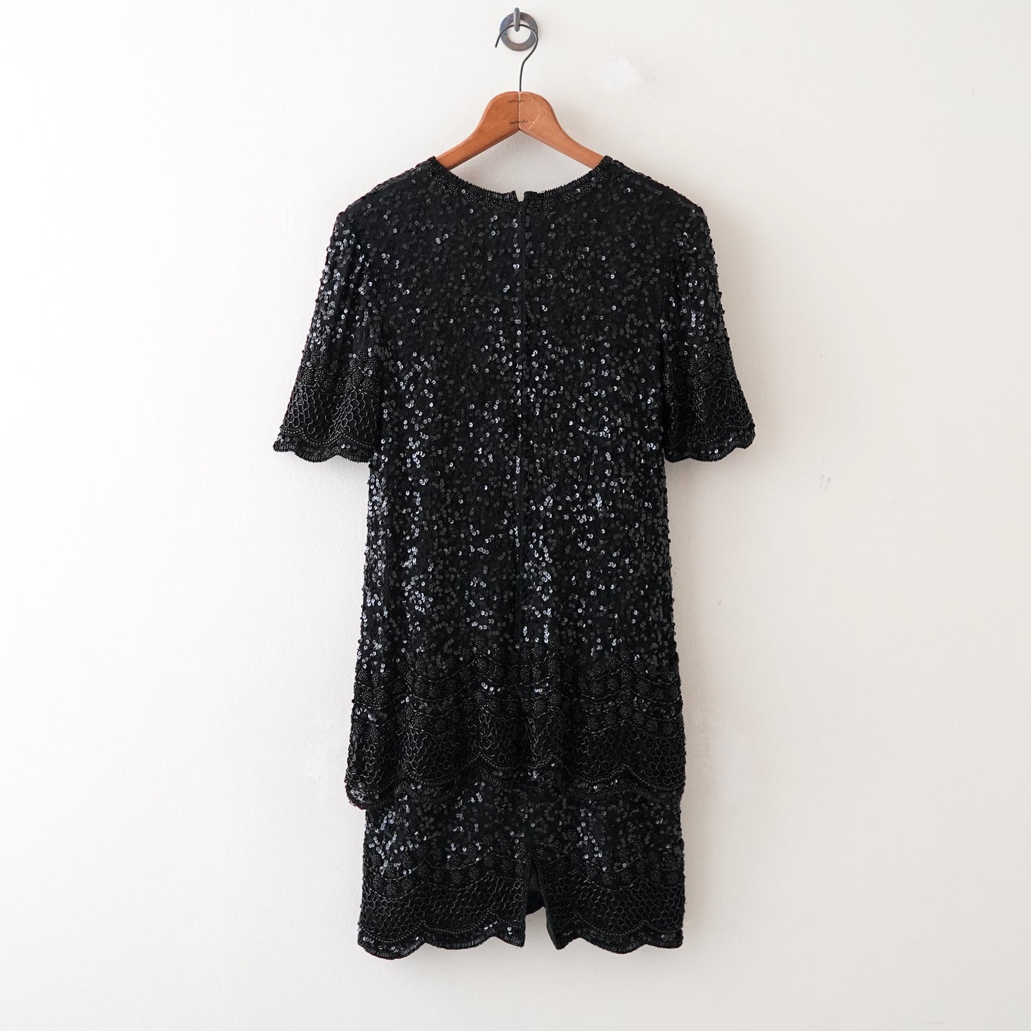 layer sequin one piece