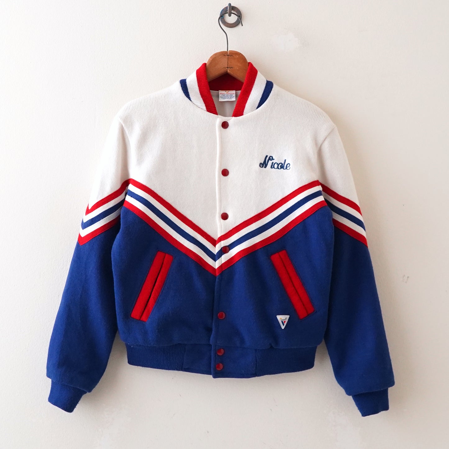 tricolor stadium jacket