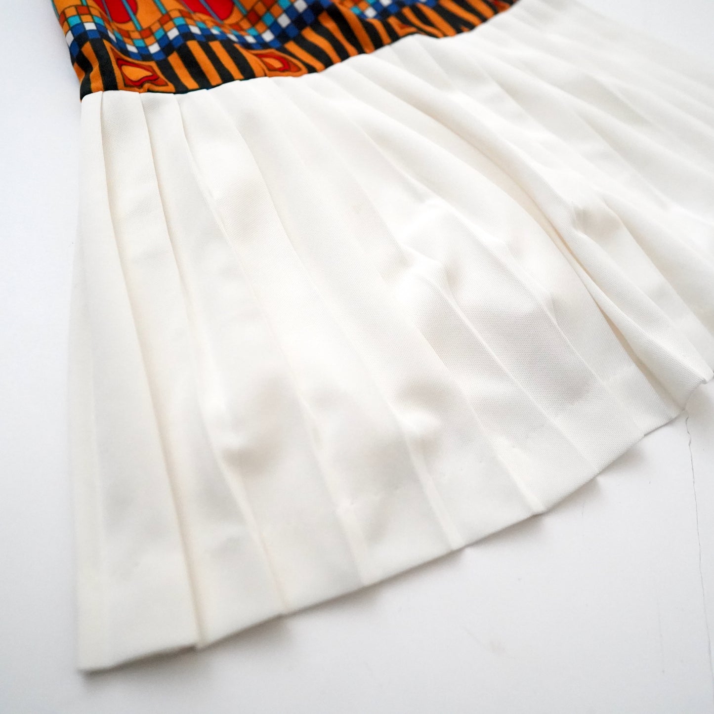 geometric pleated dress