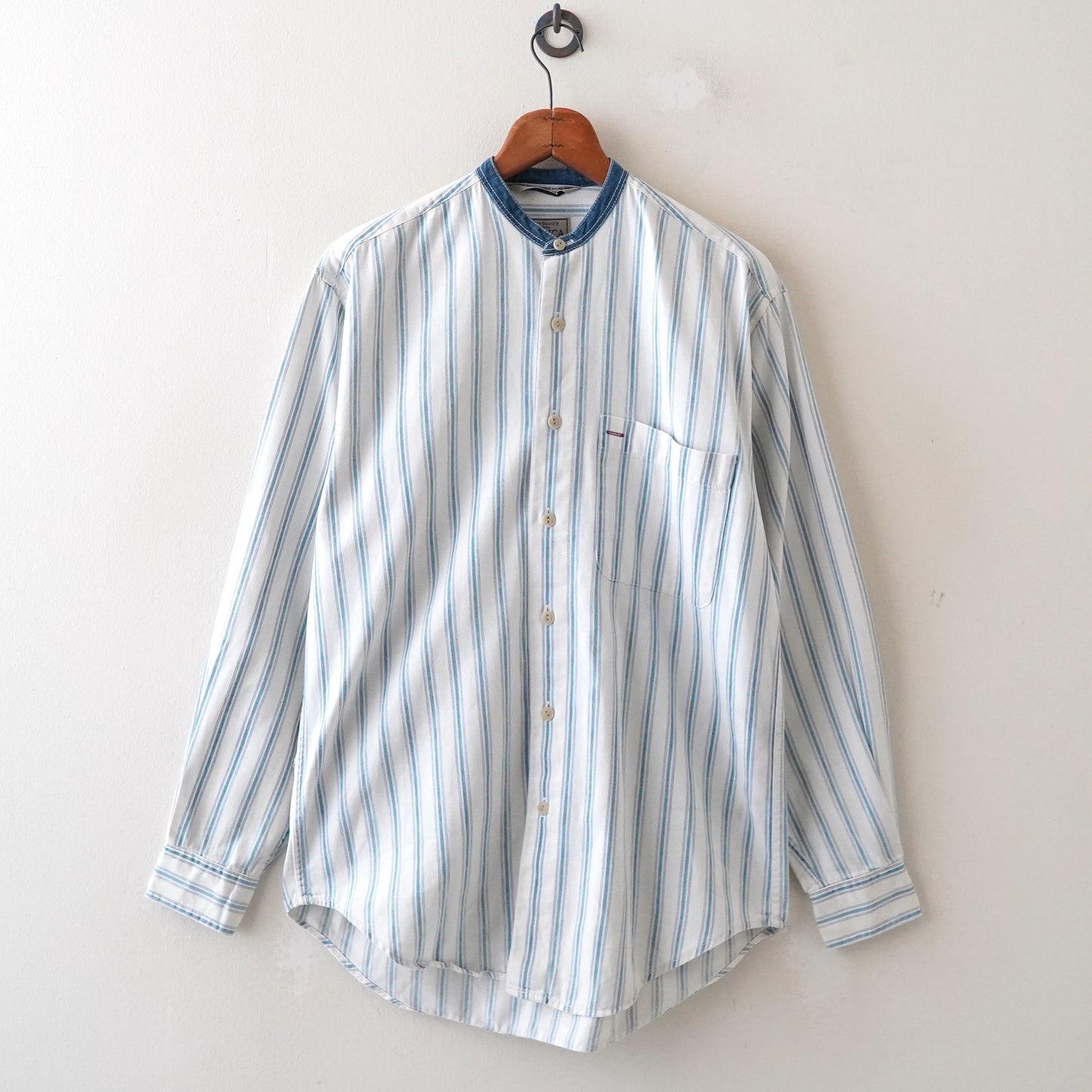 NUTICA nocollar stripe shirt