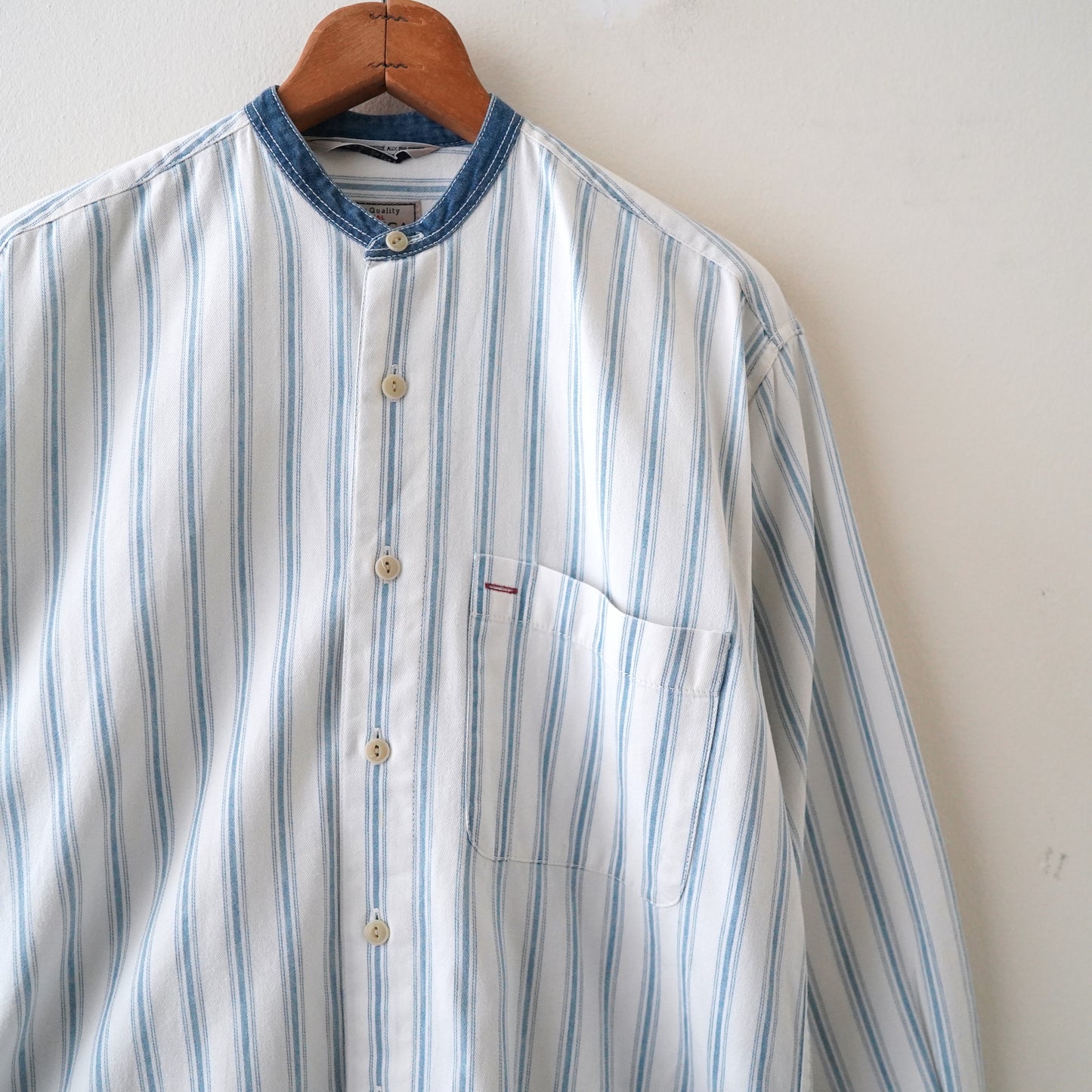 NUTICA nocollar stripe shirt