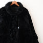 reversible fur coat