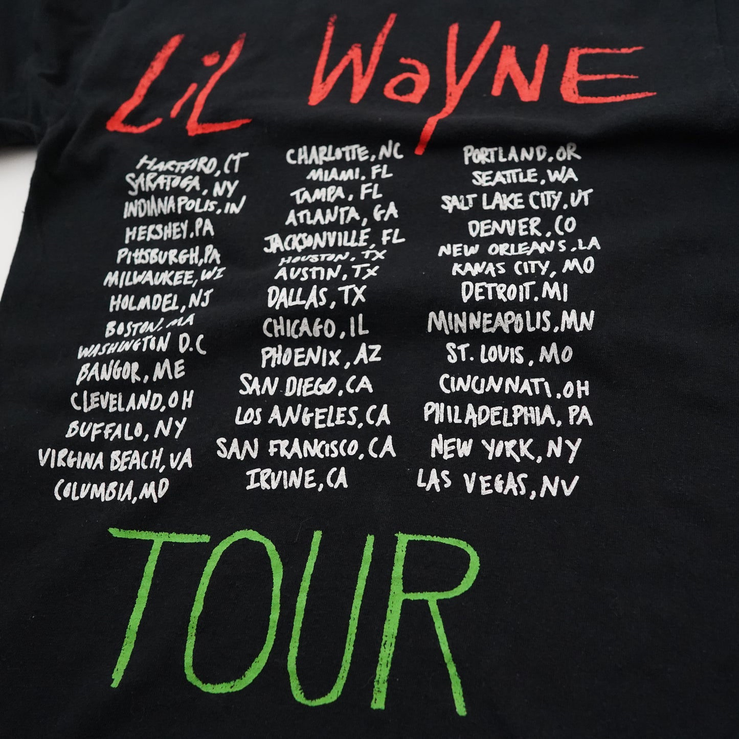 Lil Wayne 2020 tour tee
