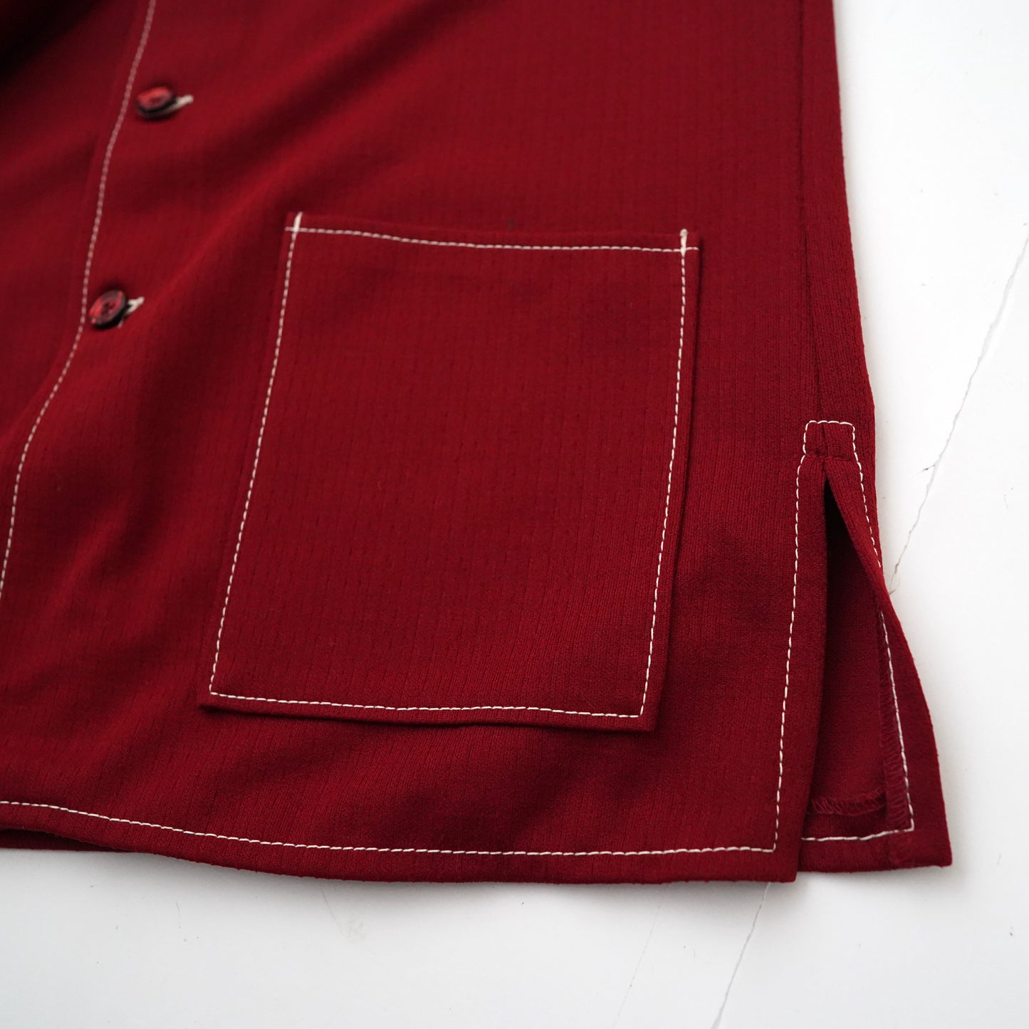 70s contrast stitch jacket